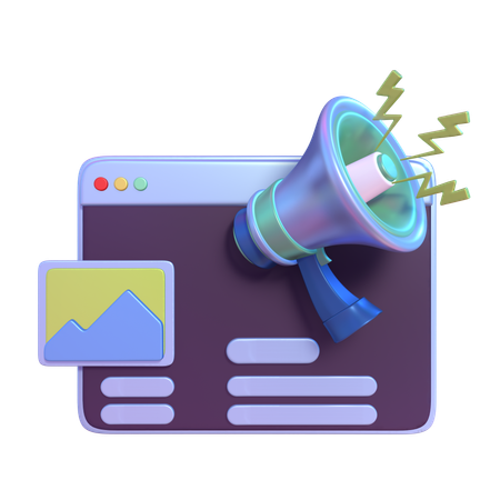 Digital Marketing  3D Icon