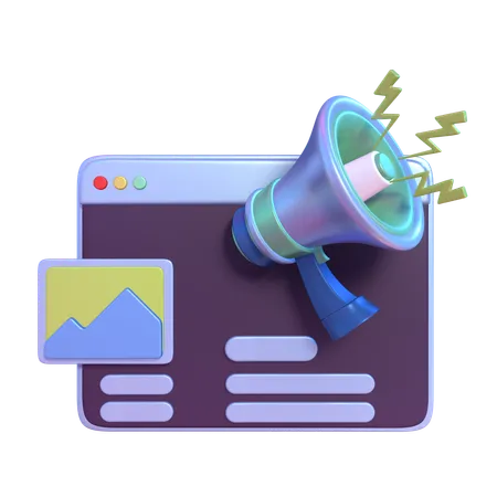 Digital Marketing  3D Icon