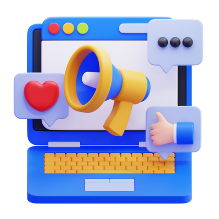 Digital Marketing  3D Icon