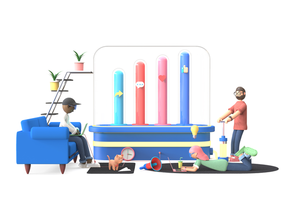 Digital Marketing  3D Icon