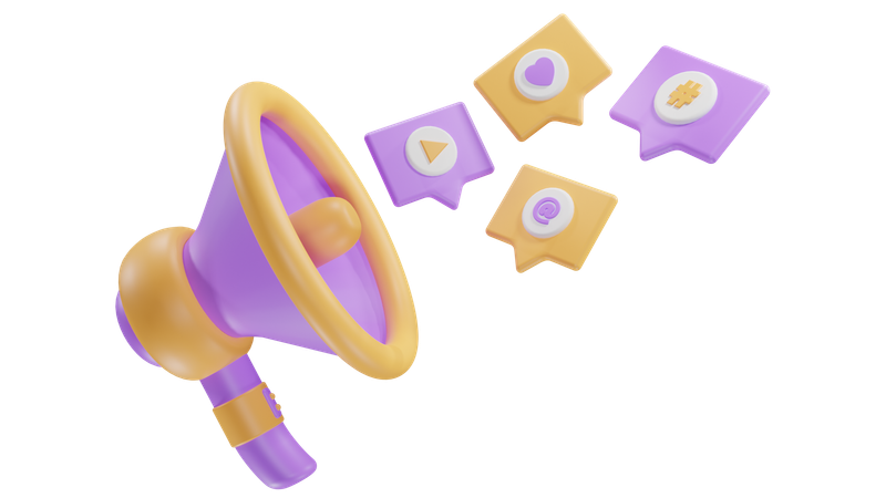Digital Marketing  3D Icon