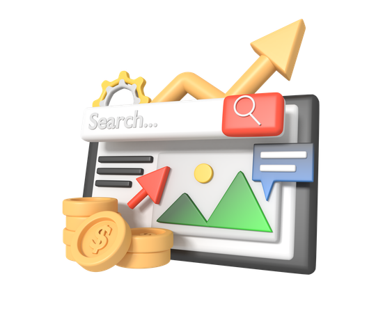 Digital marketing  3D Icon