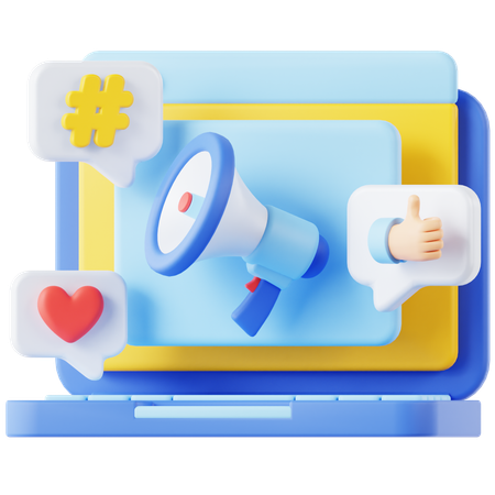 Digital Marketing  3D Icon