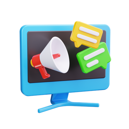 Digital Marketing  3D Icon