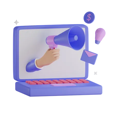 Digital Marketing  3D Icon