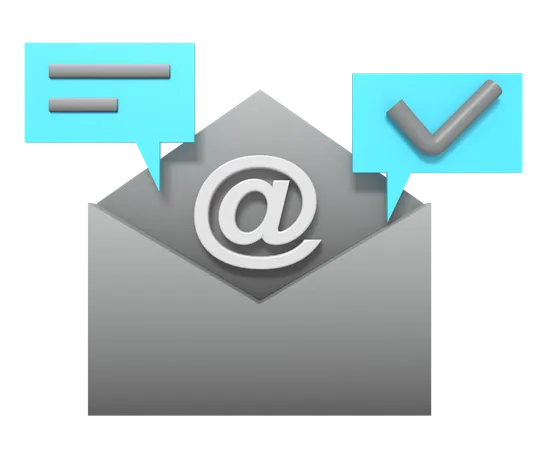 Digital Marketing Email Anvelope 3D Icon