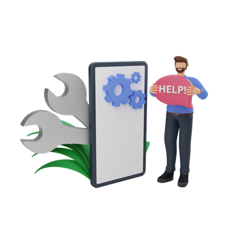 Digital marketing maintenance  3D Icon