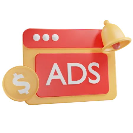 Digital Marketing Notification 3D Icon