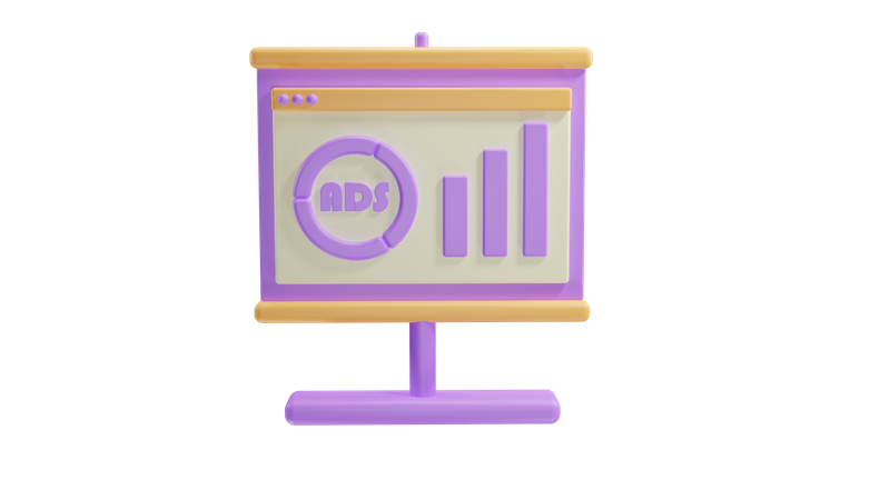 Digital Marketing Performance  3D Icon