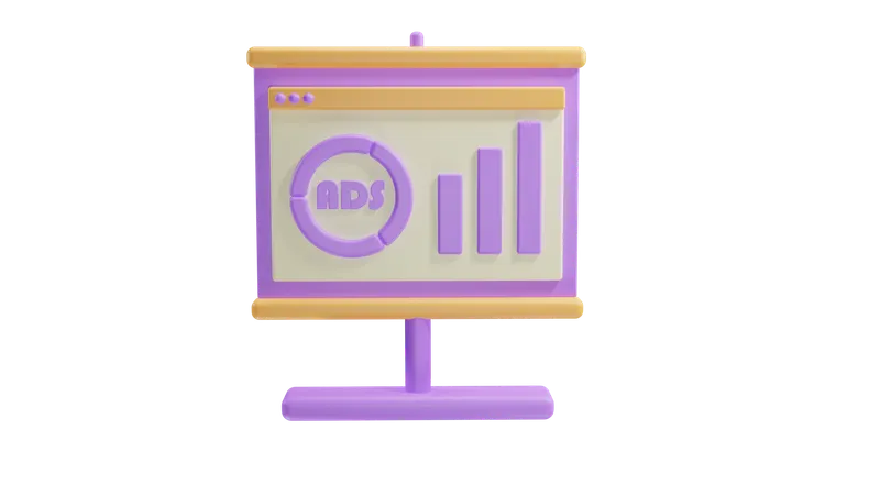 Digital Marketing Performance 3D Icon