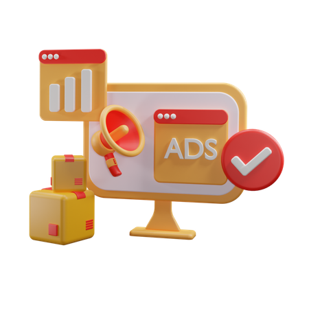 Digital Marketing Report  3D Icon