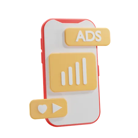 Digital Marketing Report 3D Icon