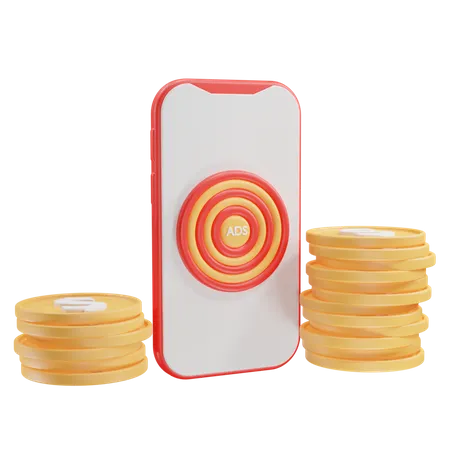 Digital Marketing Target  3D Icon