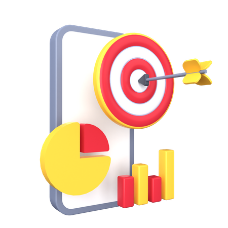 Digital Marketing Target  3D Illustration