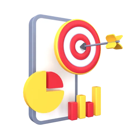 Digital Marketing Target  3D Illustration