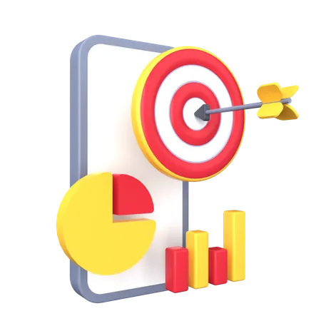 Digital Marketing Target 3D Illustration
