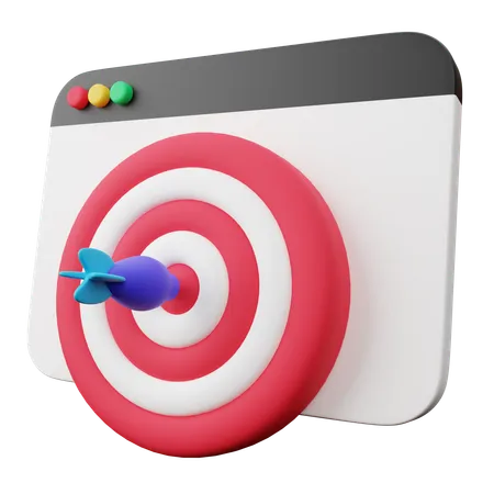 Digital Marketing Target Audience 3 D Illustration 3D Icon
