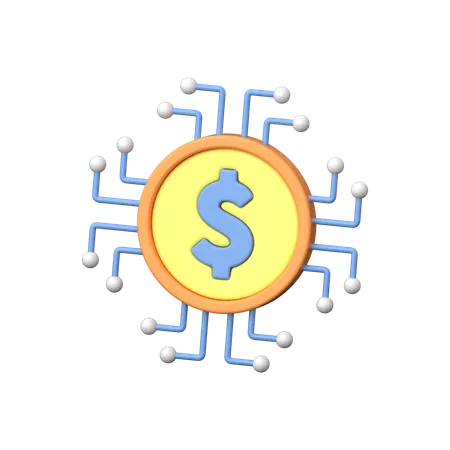 Digital Money 3 D Icon Illustrating The Evolution Of Finance This Icon Depicts Digital Currency In A Sleek And Futuristic Design 3D Icon