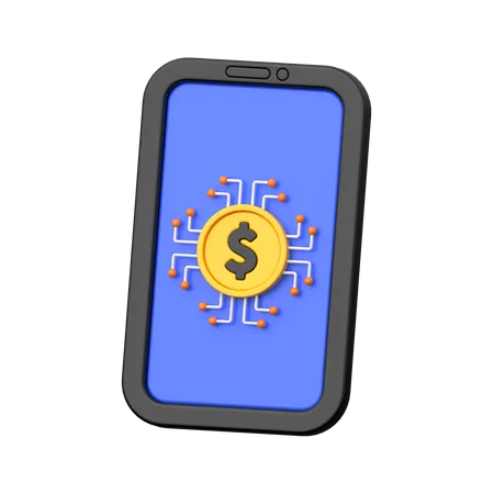 Digital Money  3D Icon