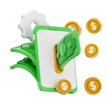 Digital Money  3D Icon