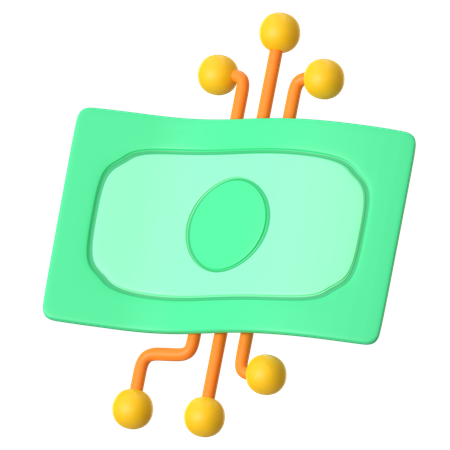 Digital Money  3D Icon