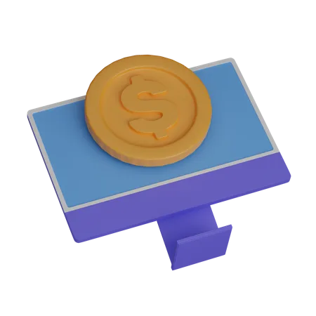 Digital money  3D Icon