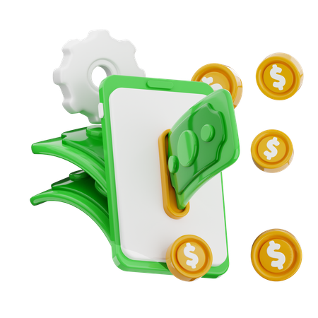 Digital Money  3D Icon