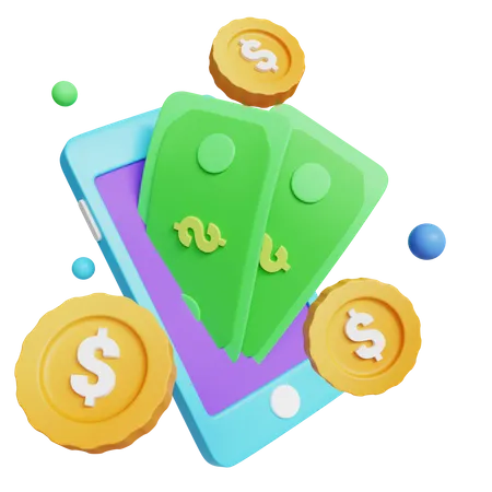 Digital Money and Currency 3D Icon