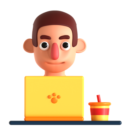 Digital Nomad  3D Icon