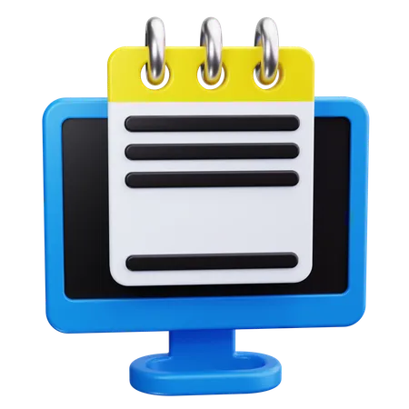 Digital Note  3D Icon