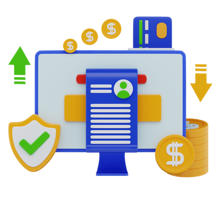 Digital Payment  3D Illustration