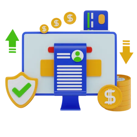 Digital Payment  3D Illustration