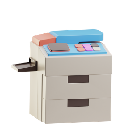 Digital Printer  3D Icon