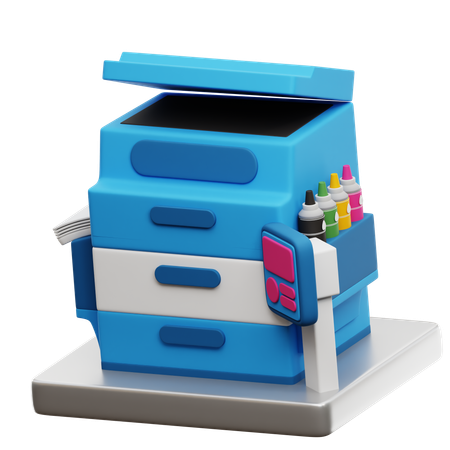 Digital Printer  3D Icon