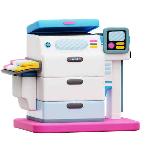 Digital Printer  3D Icon