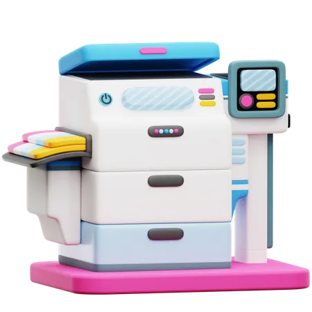 Digital Printer  3D Icon