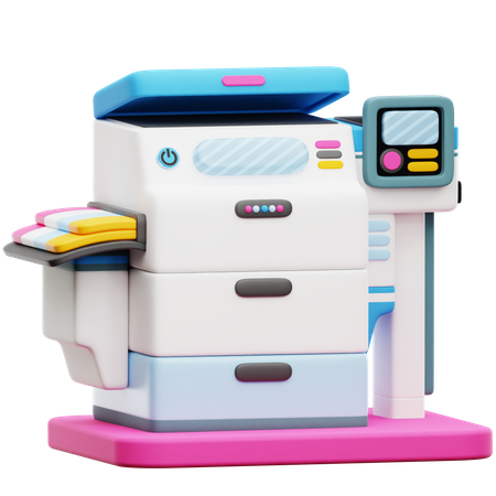 Digital Printer 3D Icon