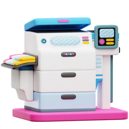 Digital Printer 3D Icon