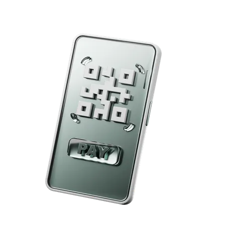 Digital Qr Code Payment Scanner Device  3D Icon