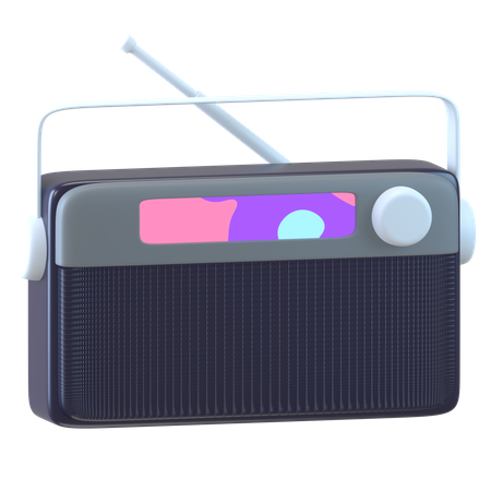 Digital Radio  3D Icon