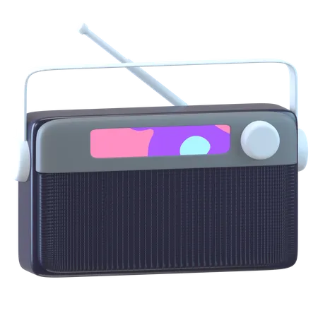Digital Radio  3D Icon