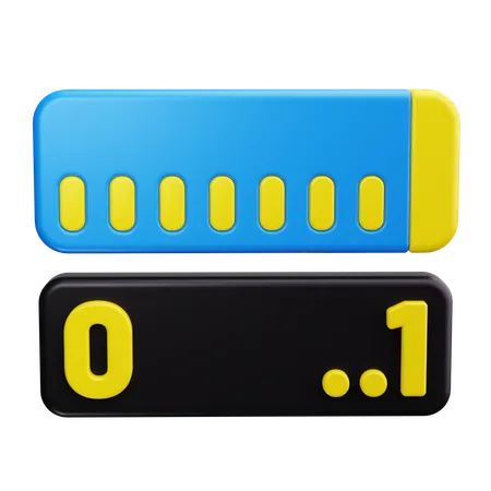 Digital Ruler  3D Icon