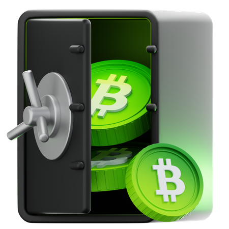 Digitaler Safe  3D Icon