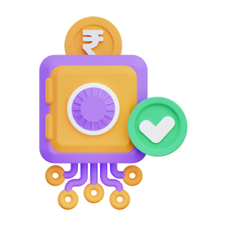 Digital Safebox  3D Icon