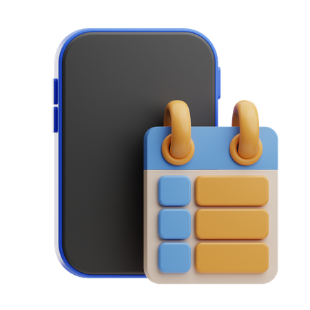 Digital Schedule  3D Icon