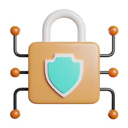 Digital Secure  3D Icon