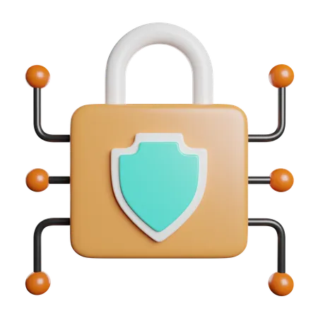 Digital Secure  3D Icon