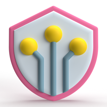 デジタルセキュリティ  3D Icon