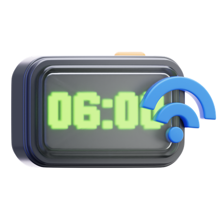 Digital Smart Alarm  3D Icon