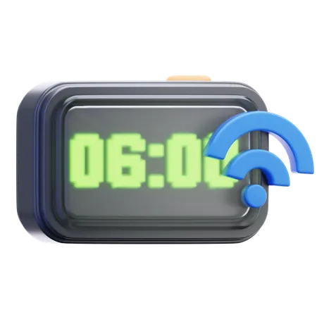 Digital Smart Alarm  3D Icon